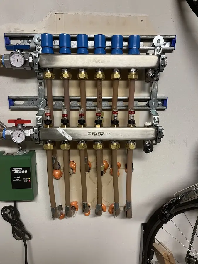 Plumber performing Gas Leak Detection at a residential property in Alliance